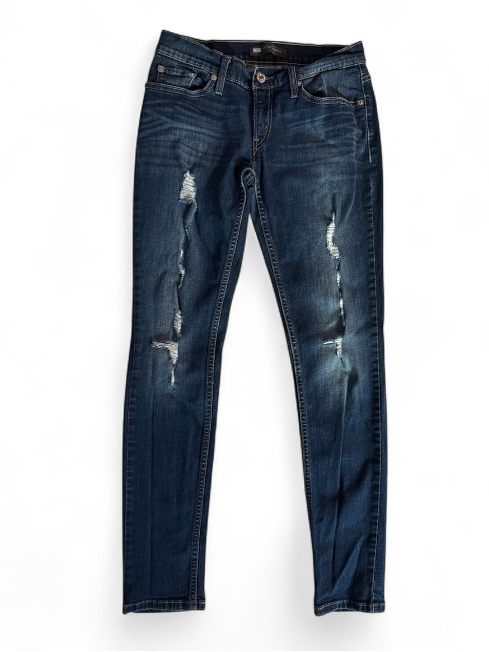 Levi’s 524 Too Superlow Low Rise Distressed Y2K Jeans 28